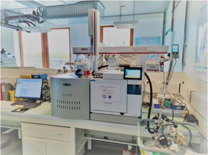 Spectromètre temps vol couplé chromatographie gazeuse